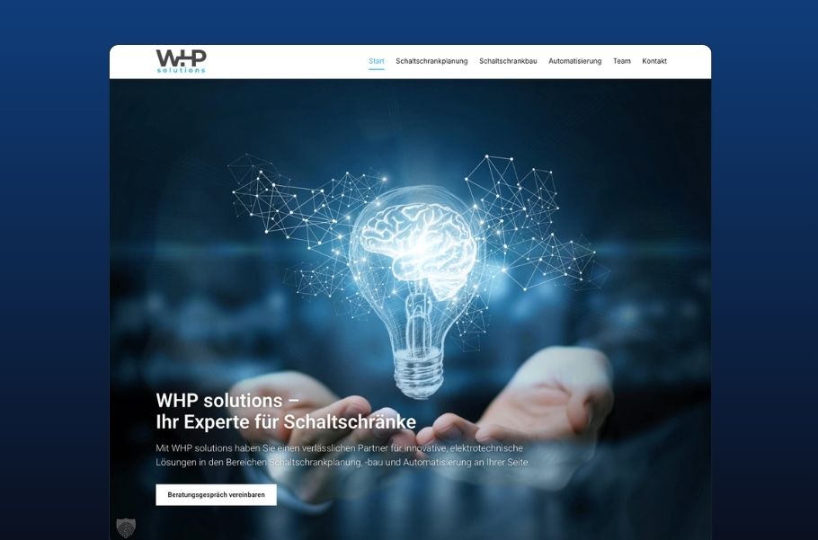 Webprojekt mit interaktiver Projektkarte – modern, technisch, klar für Automation & Schaltschrankbau